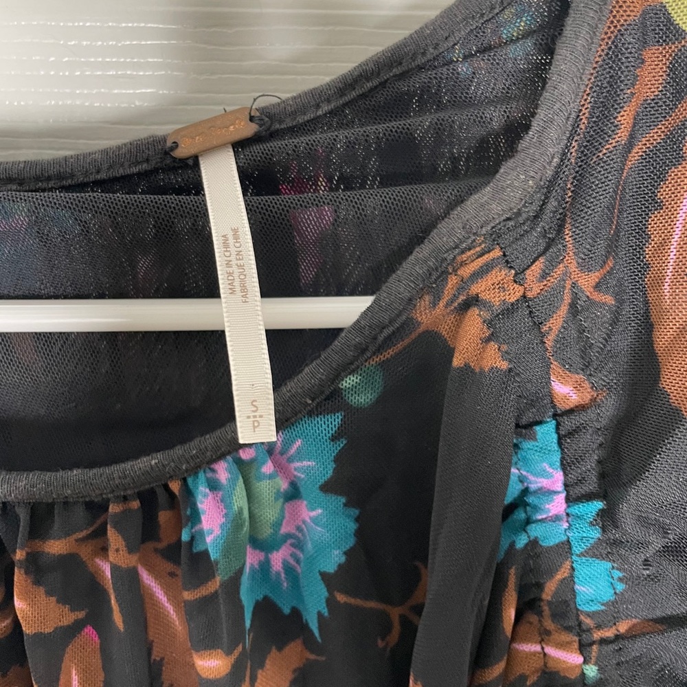 Free People wildflower honey floral print top - Picture 3 of 6